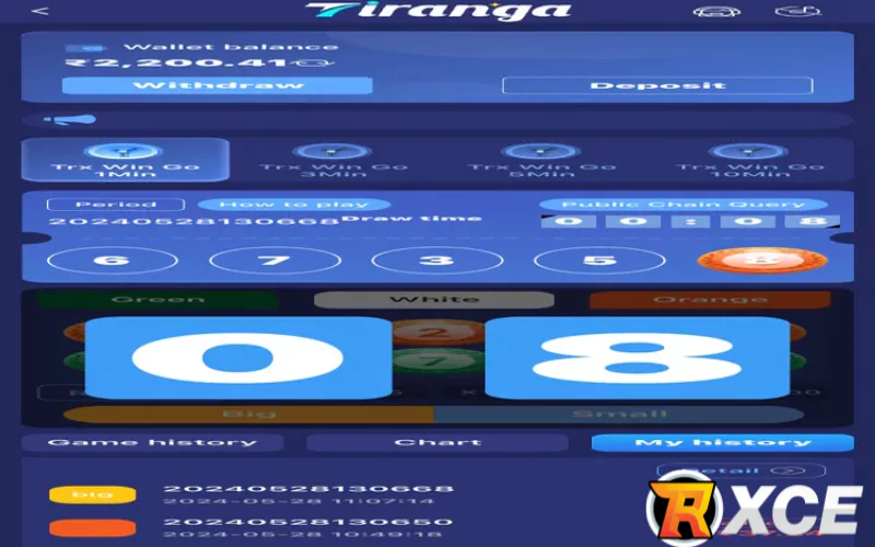 tiranga colour prediction at RXCE BODY